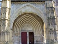 Church doors in Bayonne. France Royalty Free Stock Photo