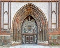 Entrance to the Cathedral St. Nikolai in Stralsund Royalty Free Stock Photo