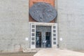 Entrance to Catholic monument at shrine dedicated to the Sacred Heart of Jesus Christ Royalty Free Stock Photo