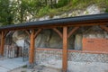 Entrance to the chalk caves and the cave temple of Alexander Nevsky