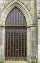 Entrance to Chapel of the Brothers of La Mennais Chapelle des Freres de La Mennais in Ploermel, France