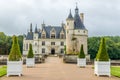 Entrance to chateau Chenonceau Royalty Free Stock Photo