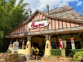 The entrance to the Chick Fil A restaurant at Busch Gardens in Tampa, Florids Royalty Free Stock Photo