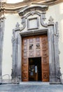 The entrance to Chiesa dei Santi Ciro e Giovanni. Vico Equense