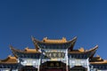 Entrance to Chinese temple Royalty Free Stock Photo