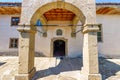 Entrance to the church in the Bulgarian mountain village of Zheravna Royalty Free Stock Photo