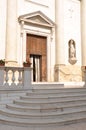 Entrance to the church italian