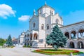 Entrance to Cimitero Monumentale cemetary in Milano, Italy Royalty Free Stock Photo