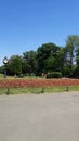 Entrance to Cismigiu park, time lapse, parcul Cismigiu, Bucharest, Romania.