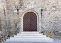 Entrance to the Citadela, Old Town Budva, Montenegro Royalty Free Stock Photo