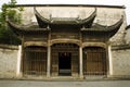 Entrance to a classic noble house in xidi, china Royalty Free Stock Photo