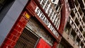 Entrance To The Closed And Derelict Piccadillly Line Strand London Underground Station