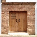 Entrance to a colonial building from the 1600th Royalty Free Stock Photo