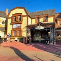 The entrance to Columbia Harbour House restaurant in Magic Kingdom at Walt Disney World in Orlando, Florida Royalty Free Stock Photo