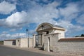 Entrance to the Communal Cemetery in Auvers-sur-Oise. Vincent van Gogh is buried here Royalty Free Stock Photo