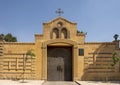 Entrance to a Coptic Christian cemetery in Coptic Cairo, Egypt.