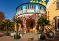 Entrance to Cottage palace in Alexandria park in autumn, Saint Petersburg, Russia Royalty Free Stock Photo