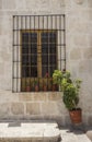 Entrance to Courtyard in Arequipa, Peru. Royalty Free Stock Photo
