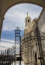 Entrance to Courtyard in Arequipa, Peru. Royalty Free Stock Photo