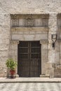 Entrance to Courtyard in Arequipa, Peru. Royalty Free Stock Photo