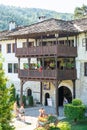 Entrance to the courtyard of the monastery of Troyan, Bulgaria Royalty Free Stock Photo