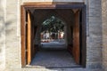 Entrance to the courtyard of the old building of Bukhara.