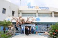 Entrance to Cretaquarium - sea world on Crete Royalty Free Stock Photo