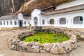 Entrance to Dambulla Golden Temple the largest and best preserved cave temple complex in Sri Lanka Royalty Free Stock Photo