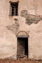 Entrance to derelict building in Corsica Royalty Free Stock Photo