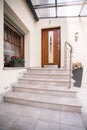 Entrance to detached house Royalty Free Stock Photo