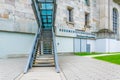 Entrance to the documentation center of ReichsparteitagsgelÃ¯Â¿Â½nde in Nurnberg, Germany