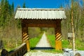 Entrance to the ecological footpath in the National Reserve Zyuratkul