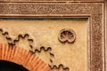 Entrance to El Badi palace.detail. Marrakech . Morocco Royalty Free Stock Photo
