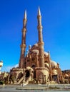 Entrance to the El Sahaba Mosque in the Old City of Sharm El Sheikh, vertical.