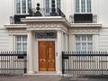 Entrance to elegant townhouse