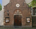 Entrance to the English Reformed Church, Begijnhof, Amsterdam, The Netherlands