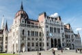 Kossuth Lajos Square and Hungarian Parliament Building Royalty Free Stock Photo