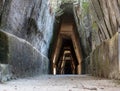 The entrance to the famous cave of the Cumaean Sibyl, the priestess of the oracle of Apollo.