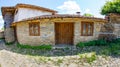 Entrance to the farmstead in the mountain village of Zheravna in Bulgaria Royalty Free Stock Photo