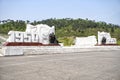 Entrance to The Fatherland Liberation War Martyrs Cemetery. Pyongyang, DPRK - North Korea. Royalty Free Stock Photo