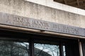 Entrance to FBI Building in Washington DC Royalty Free Stock Photo