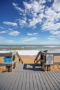 Entrance to Flagler Beach with heavy surf and sand erosion