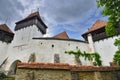 Entrance to the fortified church from Viscri, Brasov, Romania Royalty Free Stock Photo