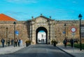 Entrance to the fortified citadel of the port of Cascais, Lisbon Region, Portugal