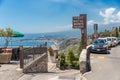 Entrance to a four star hotel in Taormina at Sicily Royalty Free Stock Photo