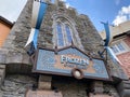 The entrance to the Frozen ride in the Norway Pavillion at EPCOT at Walt Disney World in Orlando, FL