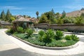 Entrance to a gated large-scale weatlhy residential private community, California