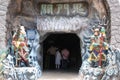 Entrance to the Gates of Hell at Singapore Haw Par Villa theme park. Royalty Free Stock Photo