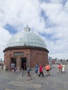 Entrance to the Greenwich foot tunnel, London Royalty Free Stock Photo