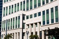 Entrance to the Hall of Justice Building in San Diego Royalty Free Stock Photo